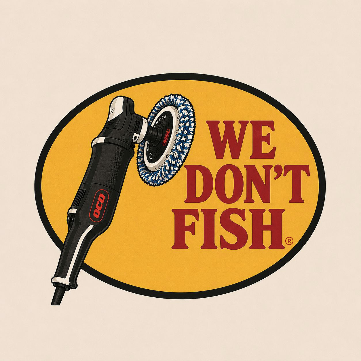 We Don't Fish™ Signature Sticker