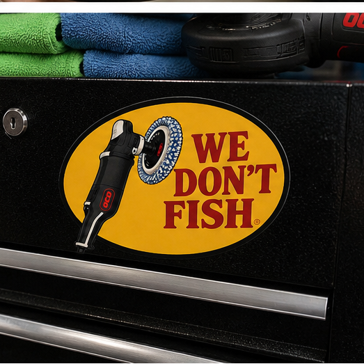 We Don't Fish™ Signature Sticker